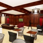 Bryant-Denny Stadium Renovation and Addition architectural rendering 3886 - FOUNDERS CLUB TV WALL VIEW