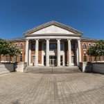 Angelo Bruno Business Library Renovation entrance view from front