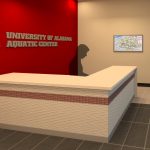 Aquatic Center Renovation architectural rendering Main Lobby