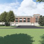 Capstone Parking Deck architectural rendering W Perspective