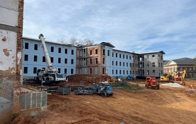 WW North with removed scaffold